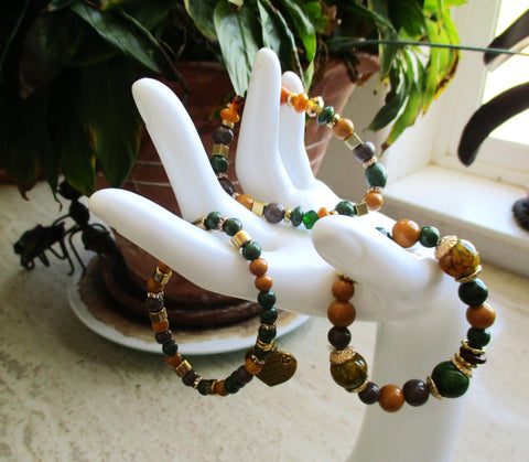 I Love You, three bracelets, 7.5" or smaller wrist.