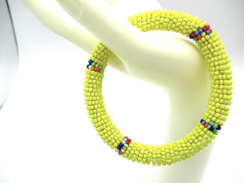 Here Comes the Sun;  Kumihimo Bracelet 6.5-8" wrist