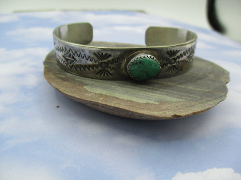 Original James Marcella Navajo Sterling and Turquoise, 7-8