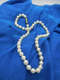 Lovely faux pearl necklace, 8"