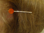 Hair/scarf pin (carnelian)